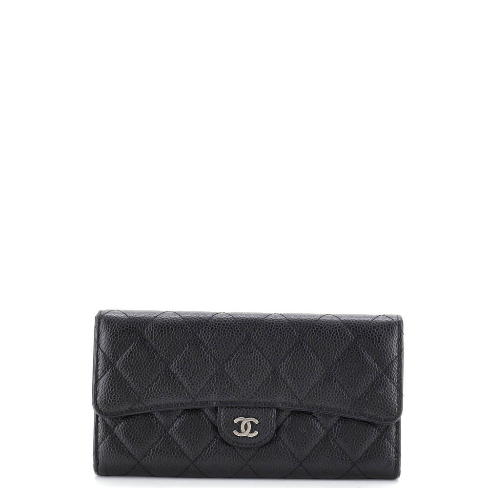 Chanel Long CC Gusset Classic Flap Wallet